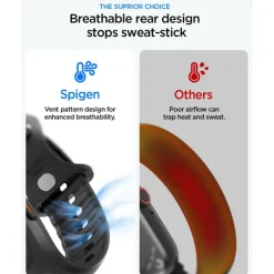 PASEK I ETUI SPIGEN LIQUID AIR 'PRO' APPLE WATCH ULTRA 1 / 2 / 3 (49 MM) CZARNY