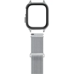 Pasek i Etui Spigen Metal Fit Pro Apple Watch 9 8 7 6 5 4 SE 2022 44 / 45 mm Srebny