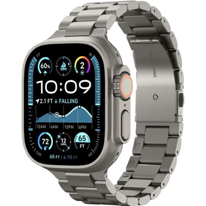 PASEK SPIGEN APPLE WATCH 49MM/46MM/45MM/44MM MODERN FIT TITANIUM, NATURAL TITANIUM