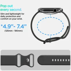 PASEK SPIGEN APPLE WATCH 6 / 7 / 8 / 9 / 10 / SE (40 / 41 / 42 MM) NANO POP BLACK SESAME