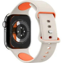 PASEK SPIGEN APPLE WATCH 6 / 7 / 8 / 9 / 10 / SE (40 / 41 / 42 MM) NANO POP ORANGE BEIGE