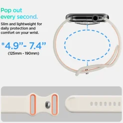 PASEK SPIGEN APPLE WATCH 6 / 7 / 8 / 9 / 10 / SE (40 / 41 / 42 MM) NANO POP ORANGE BEIGE