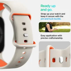 PASEK SPIGEN APPLE WATCH 6 / 7 / 8 / 9 / 10 / SE (40 / 41 / 42 MM) NANO POP ORANGE BEIGE