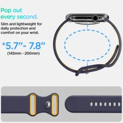 PASEK SPIGEN APPLE WATCH 6 / 7 / 8 / 9 / 10 / SE / ULTRA 1 / 2 (44 / 45 / 46 / 49 MM) NANO POP BLUEBERRY GRANATOWY