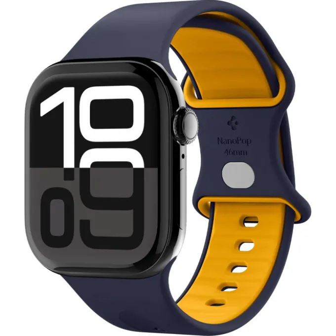 PASEK SPIGEN APPLE WATCH 6 / 7 / 8 / 9 / 10 / SE / ULTRA 1 / 2 (44 / 45 / 46 / 49 MM) NANO POP BLUEBERRY GRANATOWY