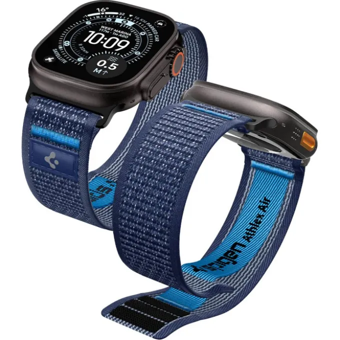 PASEK SPIGEN APPLE WATCH 8 / 9 / 10 / 11 / SE / ULTRA (44 / 45 / 46 / 49 MM) ACTIVE ATHLEX AIR 2 NAVY BLUE