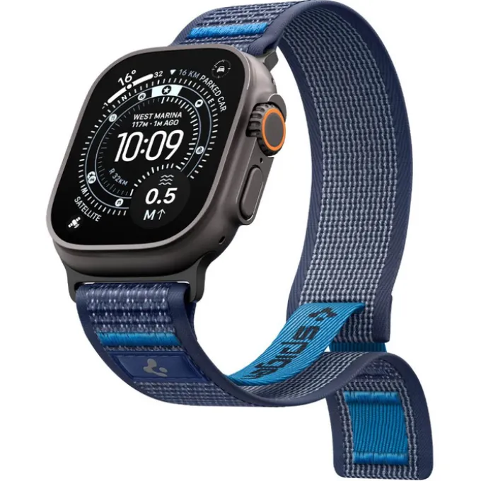 PASEK SPIGEN APPLE WATCH 8 / 9 / 10 / 11 / SE / ULTRA (44 / 45 / 46 / 49 MM) ACTIVE ATHLEX AIR 2 NAVY BLUE