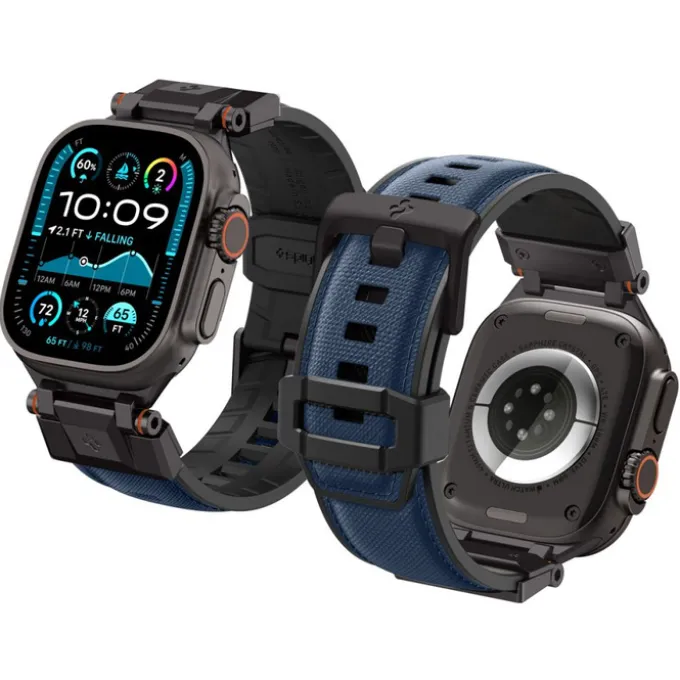 PASEK SPIGEN APPLE WATCH 6 / 7 / 8 / 9 / 10 / SE / ULTRA 1 / 2 (44 / 45 / 46 / 49 MM) DURAPRO ARMOR GRANATOWY