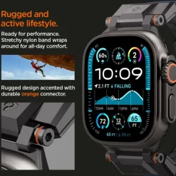 PASEK SPIGEN APPLE WATCH 6 / 7 / 8 / 9 / 10 / SE / ULTRA 1 / 2 (44 / 45 / 46 / 49 MM) DURAPRO ARMOR GRANATOWY