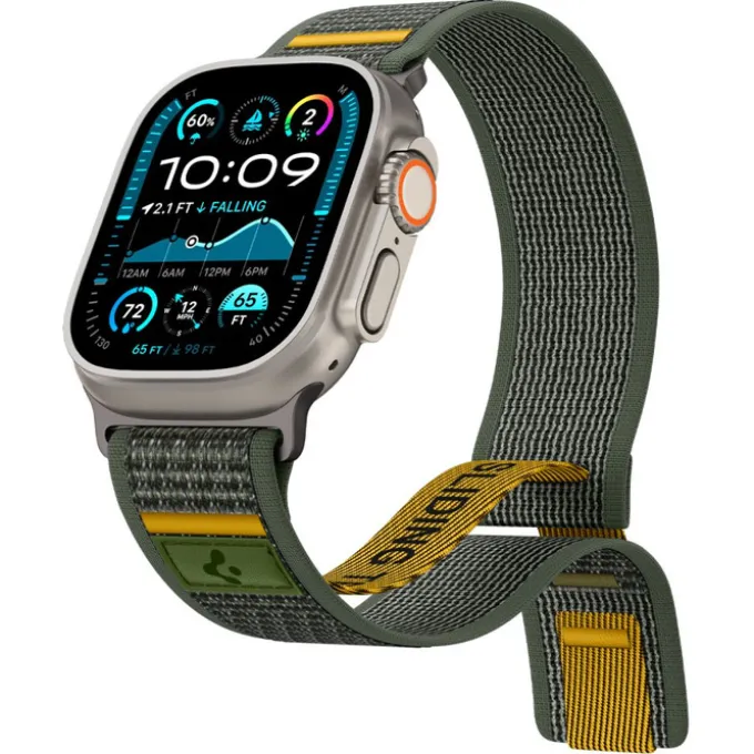 PASEK SPIGEN APPLE WATCH 6 / 7 / 8 / 9 / 10 / SE / ULTRA 1 / 2 (44 / 45 / 46 / 49 MM) ACTIVE ATHLEX AIR ZIELONY