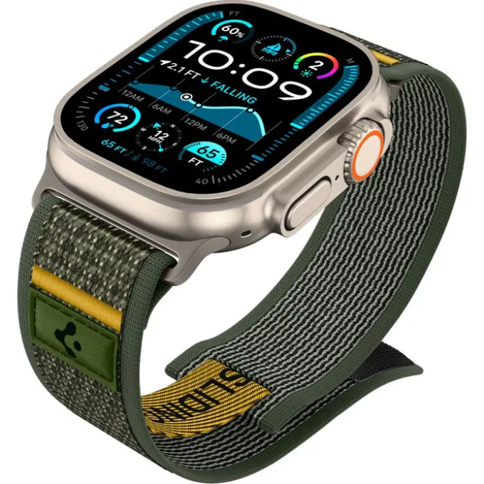 PASEK SPIGEN APPLE WATCH 6 / 7 / 8 / 9 / 10 / SE / ULTRA 1 / 2 (44 / 45 / 46 / 49 MM) ACTIVE ATHLEX AIR ZIELONY
