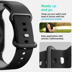 PASEK SPIGEN APPLE WATCH 6 / 7 / 8 / 9 / 10 / SE / ULTRA 1 / 2 (44 / 45 / 46 / 49 MM) NANO POP BLACK SESAME