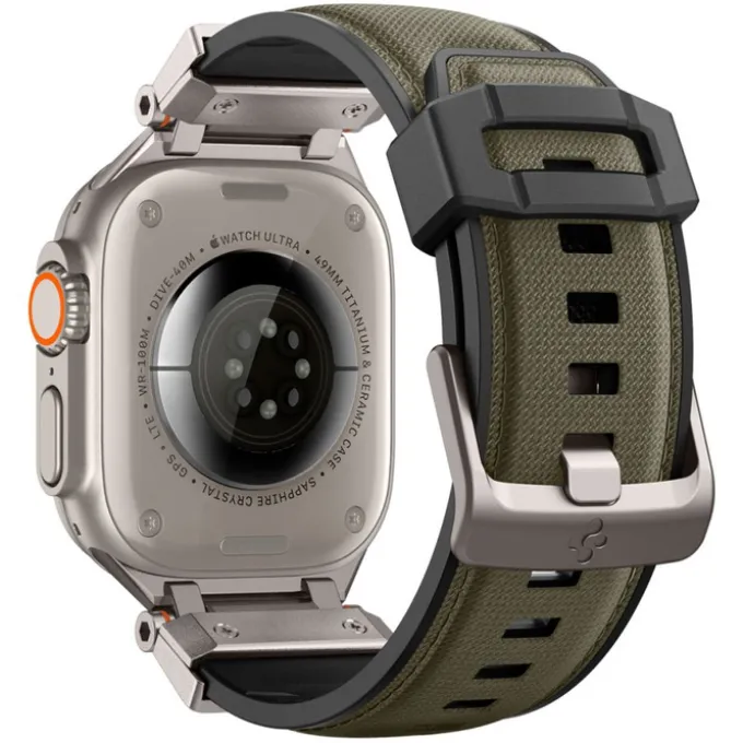 PASEK SPIGEN APPLE WATCH 6 / 7 / 8 / 9 / 10 / SE / ULTRA 1 / 2 (44 / 45 / 46 / 49 MM) DURAPRO ARMOR MILITARY GREEN