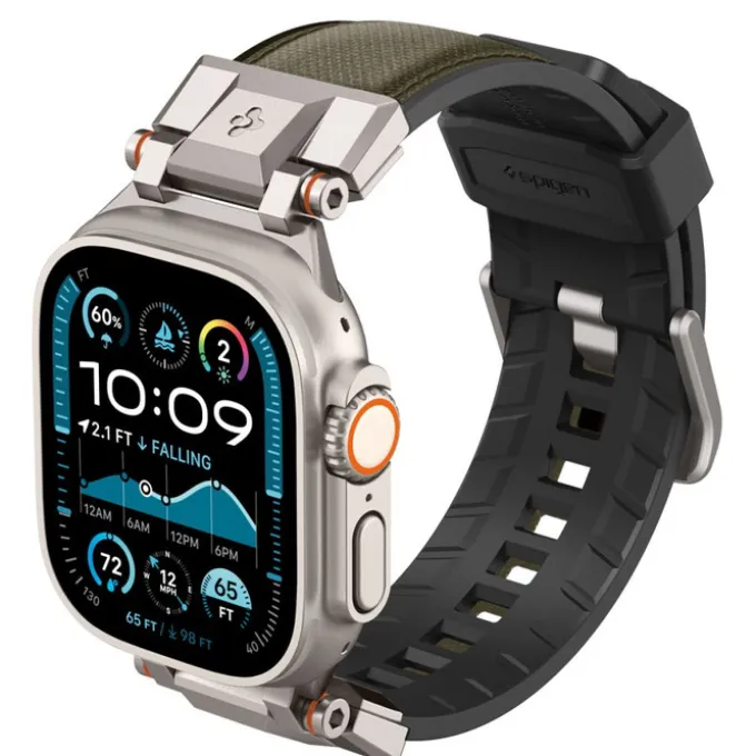 PASEK SPIGEN APPLE WATCH 6 / 7 / 8 / 9 / 10 / SE / ULTRA 1 / 2 (44 / 45 / 46 / 49 MM) DURAPRO ARMOR MILITARY GREEN