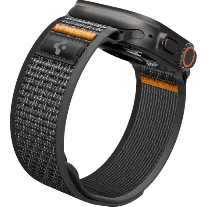 PASEK SPIGEN ATHLEX AIR 2 APPLE WATCH 8 / 9 / 10 / 11 / SE / ULTRA (44 / 45 / 46 / 49 MM) ACTIVE BLACK / ORANGE