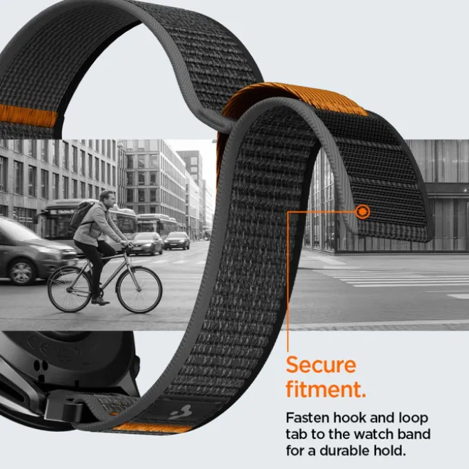 PASEK SPIGEN ATHLEX AIR GARMIN QUICKFIT 22 MM ACTIVE BLACK/ORANGE