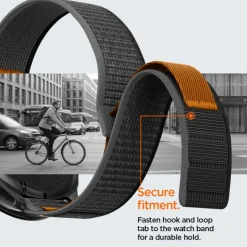 PASEK SPIGEN ATHLEX AIR GARMIN QUICK RELEASE 22 MM ACTIVE BLACK/ORANGE