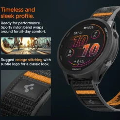 PASEK SPIGEN ATHLEX AIR GARMIN QUICK RELEASE 22 MM ACTIVE BLACK/ORANGE