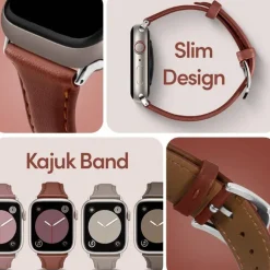 Pasek Spigen Cyrill Kajuk Apple Watch 9 8 7 SE 2022 38mm 40mm 41mm Chestnut