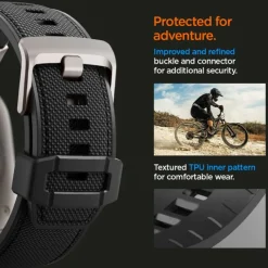 Pasek SPIGEN Durapro Armor Apple Watch Ultra 9 8 7 6 5 4 3 SE 2022 42mm 44mm 45mm 49mm Czarny