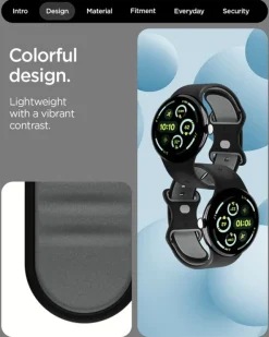 PASEK SPIGEN GOOGLE PIXEL WATCH 4 3 2 1 41MM NANO POP BAND BLACK SESAME