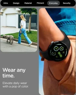 PASEK SPIGEN GOOGLE PIXEL WATCH 4 3 2 1 41MM NANO POP BAND BLACK SESAME