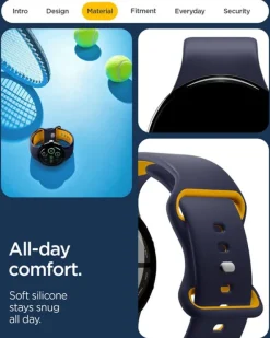 PASEK SPIGEN GOOGLE PIXEL WATCH 4 3 2 1 41MM NANO POP BAND BLUEBERRY NAVY