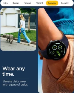 PASEK SPIGEN GOOGLE PIXEL WATCH 4 3 2 1 41MM NANO POP BAND BLUEBERRY NAVY