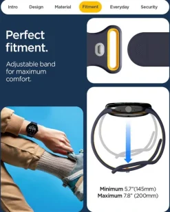 PASEK SPIGEN GOOGLE PIXEL WATCH 4/3 45MM NANO POP BAND BLUEBERRY NAVY