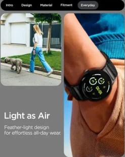 PASEK SPIGEN GOOGLE PIXEL WATCH 4 3 2 1 41MM LITE FIT X BAND BLACK