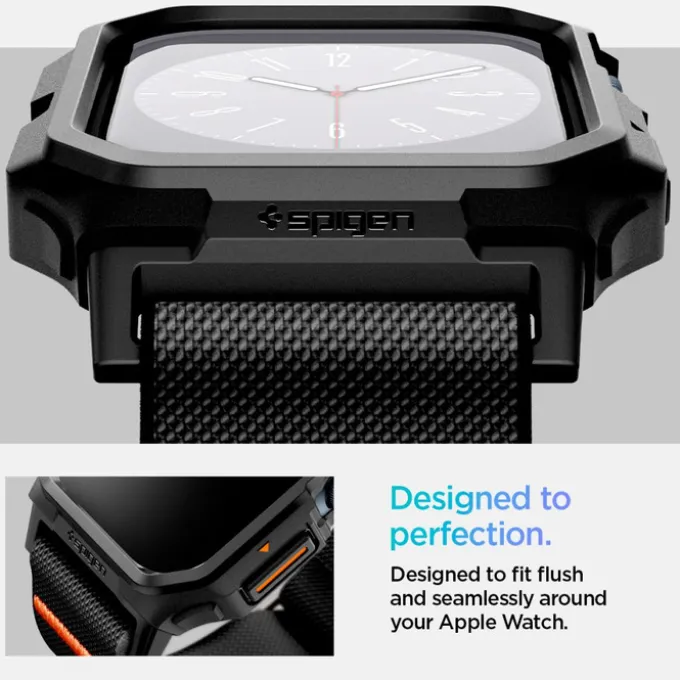 PASEK SPIGEN LITE FIT ”PRO” APPLE WATCH 10 (46 MM) MATTE BLACK