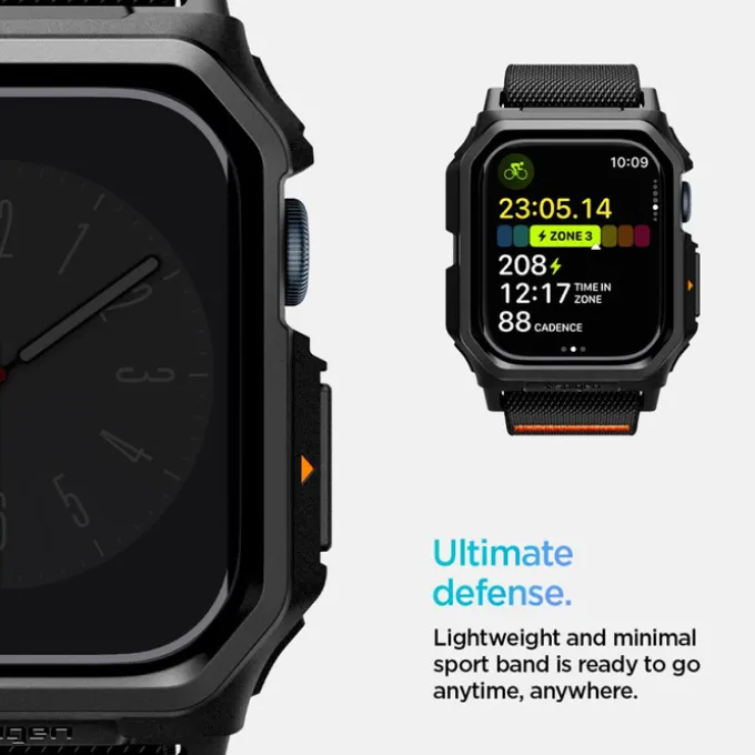 PASEK SPIGEN LITE FIT ”PRO” APPLE WATCH 10 (46 MM) MATTE BLACK