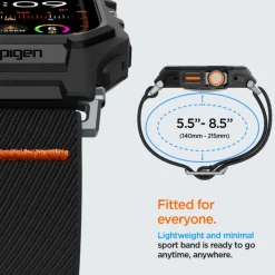 Pasek SPIGEN LITE FIT ”PRO” APPLE WATCH ULTRA 1 / 2 (49 MM) MATTE BLACK
