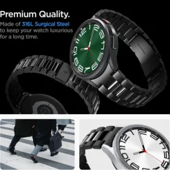 Pasek Spigen Modern Fit Band Samsung Galaxy Watch 6 Classic (47 Mm) Black Case