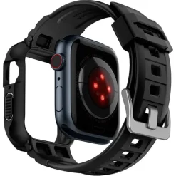 Pasek Spigen Rugged Armor Pro Apple Watch 9 8 7 SE 2022 38mm 40mm 41mm Czarny