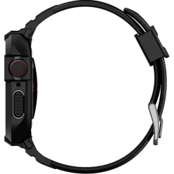 Pasek Spigen Rugged Armor Pro Apple Watch 9 8 7 SE 2022 38mm 40mm 41mm Czarny