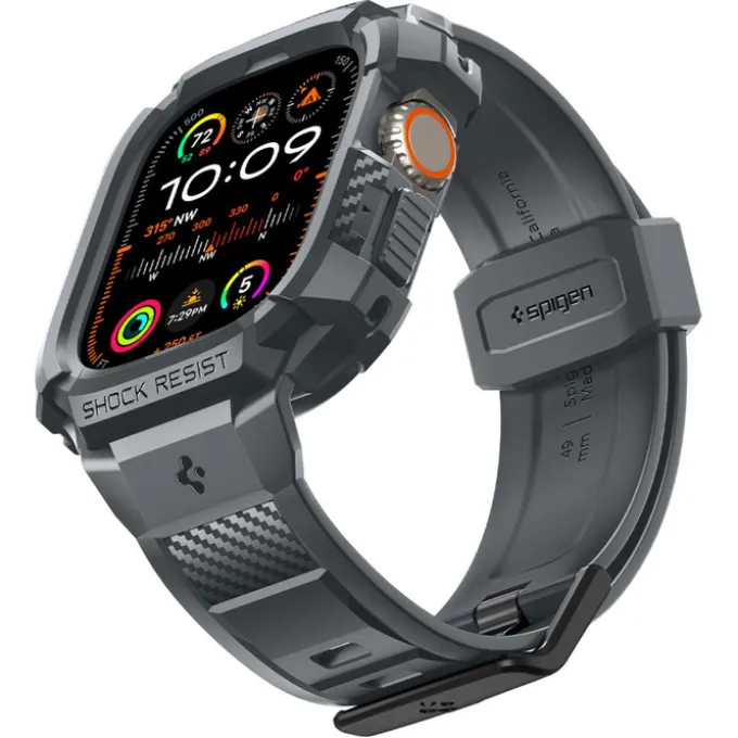 Pasek Spigen Rugged Armor ”pro” Apple Watch Ultra 1 / 2 (49 Mm) Dark Grey
