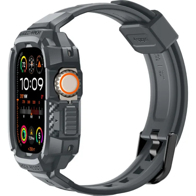 Pasek Spigen Rugged Armor ”pro” Apple Watch Ultra 1 / 2 (49 Mm) Dark Grey