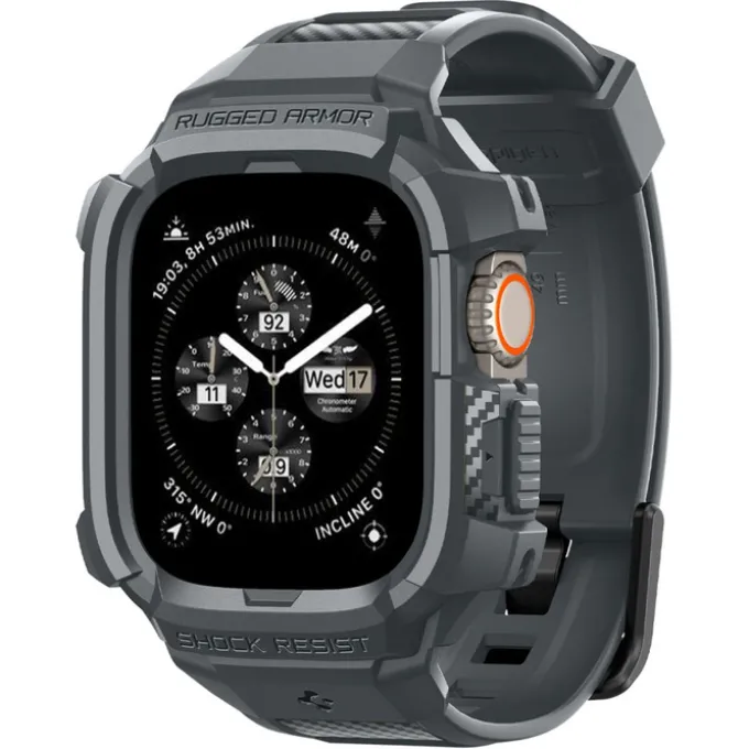 Pasek Spigen Rugged Armor ”pro” Apple Watch Ultra 1 / 2 (49 Mm) Dark Grey