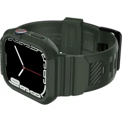 Pasek SPIGEN Rugged Armor Pro Apple Watch 9 8 7 6 5 4 SE 2022 45mm 44mm Military Green