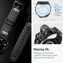 Pasek Spigen Rugged Armor ”pro” Galaxy Watch 6 Classic (47 MM) Matte Black Case