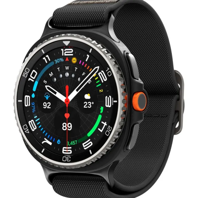 PASEK SPIGEN SAMSUNG GALAXY WATCH 8 / CLASSIC 40 / 44 / 46 MM LITE FIT CZARNY
