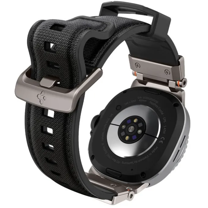 PASEK SPIGEN SAMSUNG GALAXY WATCH 8 46mm 44mm 40mm DURAPRO ARMOR CZARNY