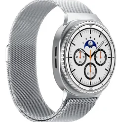 PASEK SPIGEN SAMSUNG SAMSUNG GALAXY WATCH 8 40 44 46MM METAL FIT SILVER