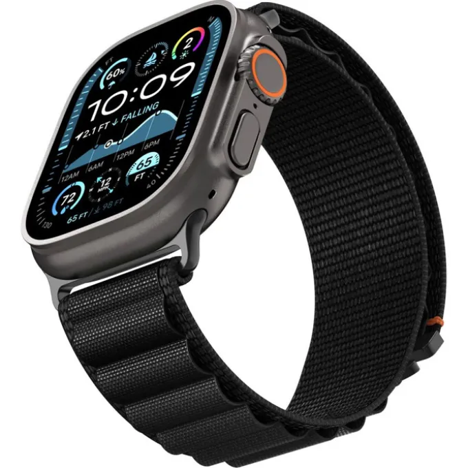 PASEK SPIGEN WBF1 BAND APPLE WATCH 6 / 7 / 8 / 9 / 10 / SE / ULTRA 1 / 2 (44 / 45 / 46 / 49 MM) BLACK