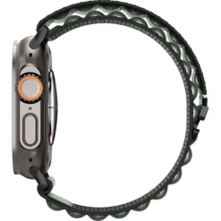 PASEK SPIGEN WBF1 BAND APPLE WATCH 6 / 7 / 8 / 9 / 10 / SE / ULTRA 1 / 2 (44 / 45 / 46 / 49 MM) BLACK/GREEN