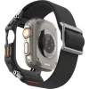 PASEK Z ETUI SPIGEN APPLE WATCH ULTRA 1 / 2 / 3 (49 MM) LITE FIT PRO & TEMPERED GLASS MATTE BLACK