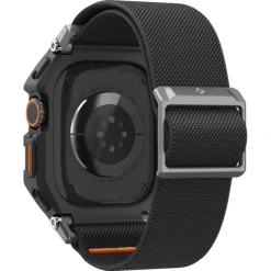PASEK Z ETUI SPIGEN APPLE WATCH ULTRA 1 / 2 / 3 (49 MM) LITE FIT PRO & TEMPERED GLASS MATTE BLACK