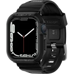 Pasek z Etui SPIGEN Rugged Armor Pro Apple Watch Ultra 9 8 7 SE 2022 42mm 44mm 45mm 49mm Czarny