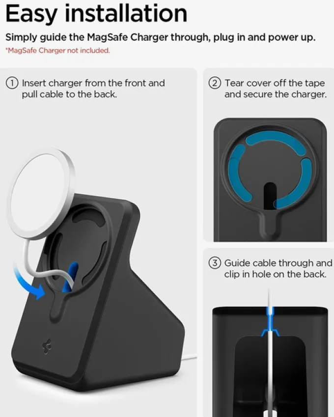 PODSTAWKA DO ŁADOWARKI SPIGEN MAGSAFE CHARGER STAND S BLACK